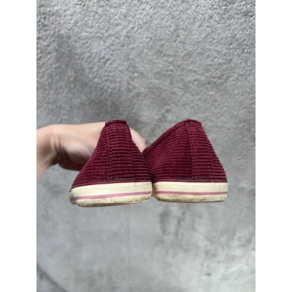 VTG 90s Lower East Side 7 Y2K Burgundy Mary Jane Shoe Flats  Twee Cottagecore - Picture 6 of 7